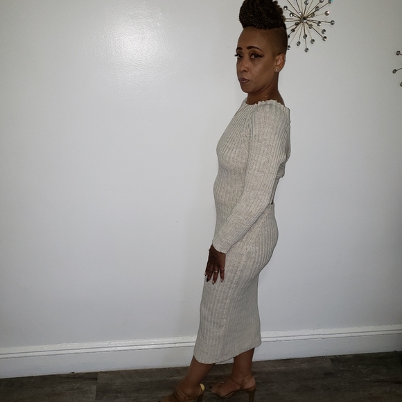 Open Back Sweater Dress - Picture 3 of 3